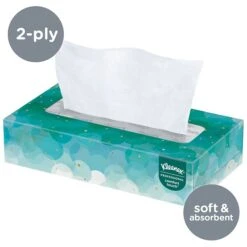 Kleenex Standard Facial Tissues, 2-Ply, 100 Sheets/Box, 10 Boxes/Pack (13216)
