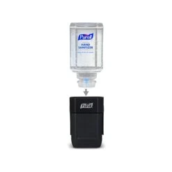 PURELL® ES1 Dispenser Starter Kit, Push-Style Hand Sanitizer Dispenser, 450 ML Gel Refill Included, Graphite (4424-D6)