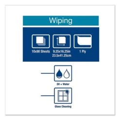 Tork Heavy-Duty Paper Wiper, 9.25 X 16.25, White, 90 Wipes/Box, 10 Boxes/Carton (TRK450175) -Kleenex Shop sp111256593 s7