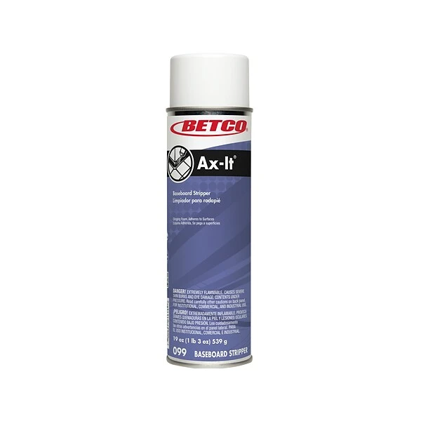 Betco Ax-It Aerosol Baseboard Stripper, Sassafras Scent, 19 Oz. (992300X) 1 Betco Ax-It Aerosol Baseboard Stripper, Sassafras Scent, 19 Oz. (992300X)