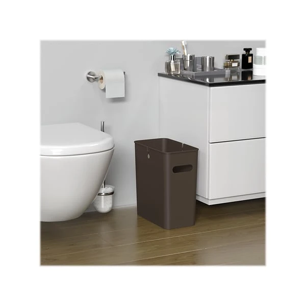 ITouchless SlimGiant Polypropylene Trash Can With No Lid, Mocha Black, 4.2 Gal., 2/Pack (SG103Bx2) 3 ITouchless SlimGiant Polypropylene Trash Can With No Lid, Mocha Black, 4.2 Gal., 2/Pack (SG103Bx2) - Image 3