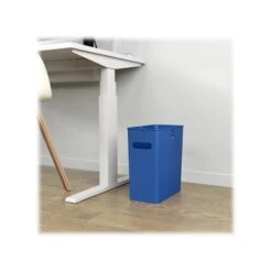 ITouchless SlimGiant Polypropylene Trash Can With No Lid, Reactive Blue, 4.2 Gal., 6/Pack (SG104Ux6) -Kleenex Shop sp118239460 s7