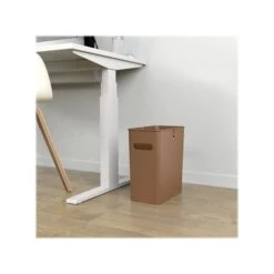 ITouchless SlimGiant Polypropylene Trash Can With No Lid, Toffee Brown, 4.2 Gal., 6/Pack (SG105Nx6) -Kleenex Shop sp118239467 s7