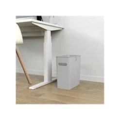 ITouchless SlimGiant Polypropylene Trash Can With No Lid, Metallic Silver, 4.2 Gal., 6/Pack (SG101Sx6) -Kleenex Shop sp118239475 s7 1