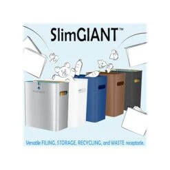 ITouchless SlimGiant Polypropylene Trash Can With No Lid, Metallic Silver, 4.2 Gal. (SG101S) -Kleenex Shop sp118239477 s7