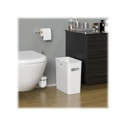 ITouchless SlimGiant Polypropylene Trash Can With No Lid, Polar White, 4.2 Gal., 2/Pack (SG102Wx2) -Kleenex Shop sp118239485 s7