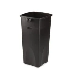 Rubbermaid Untouchable Plastic Square Wastebasket Trash Can, 23 Gallons, Black (FG356988BLA) -Kleenex Shop sp120818205 s7