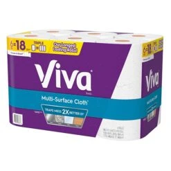 Viva Choose-A-Sheet Multi-Surface Cloth Paper Towels, 2-Ply, 165 Sheets/Roll, 6 Rolls/Pack (53663)