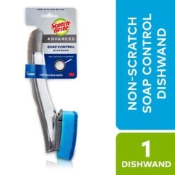 Scotch-Brite™ Advanced Soap Control Non-Scratch Dishwand, Blue, 1/Pack (451U-4)