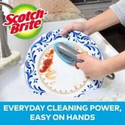 Scotch-Brite™ Advanced Soap Control Non-Scratch Dishwand, Blue, 1/Pack (451U-4) -Kleenex Shop sp125764930 s7