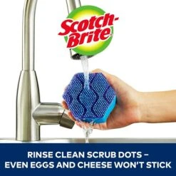 Scotch-Brite® Scrub Dots Advanced Non-Scratch Sponge Scrubbers, Blue, 2/Pack (SDA-2) 11 Scotch-Brite® Scrub Dots Advanced Non-Scratch Sponge Scrubbers, Blue, 2/Pack (SDA-2) -Kleenex Shop sp125764937 s7
