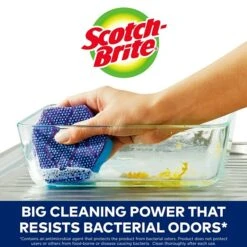 Scotch-Brite® Scrub Dots Advanced Non-Scratch Sponge Scrubbers, Blue, 2/Pack (SDA-2) 12 Scotch-Brite® Scrub Dots Advanced Non-Scratch Sponge Scrubbers, Blue, 2/Pack (SDA-2) -Kleenex Shop sp125764938 s7