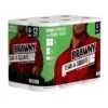Brawny Tear-A-Square Paper Towels, 2-ply, 128 Sheets/Roll, 6 Rolls/Pack (441745)
