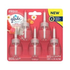 Glade® Glade PlugIns Scented Oil Warmer Refill, Joyful Citrus & Daisies, 0.67 Fl. Oz., 5/Pack (326636EA)