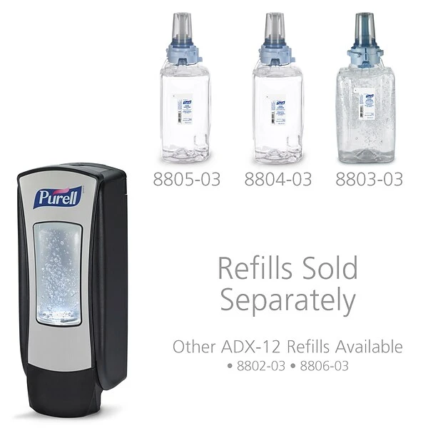 PURELL ADX-12 Hand Sanitizer Dispenser, 40.6 Oz. (8828-06) 3 PURELL ADX-12 Hand Sanitizer Dispenser, 40.6 Oz. (8828-06) - Image 3