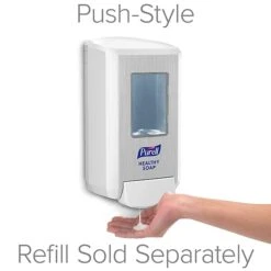PURELL CS4 Push-Style Soap Dispenser, White, For 1250 ML PURELL CS4 HEALTHY SOAP Refills (5130-01)