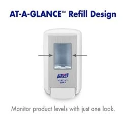 PURELL CS4 Push-Style Soap Dispenser, White, For 1250 ML PURELL CS4 HEALTHY SOAP Refills (5130-01) -Kleenex Shop sp150123115 s7