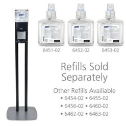 Purell ES 6 Automatic Floor Stand Hand Sanitizer Dispenser, Graphite/Black (7216-DS) -Kleenex Shop sp150123180 s7