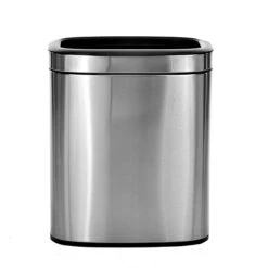 Alpine Industries Trash Can With Liner, 5.3 Gallon, Stainless Steel, Open Top (470-20L)