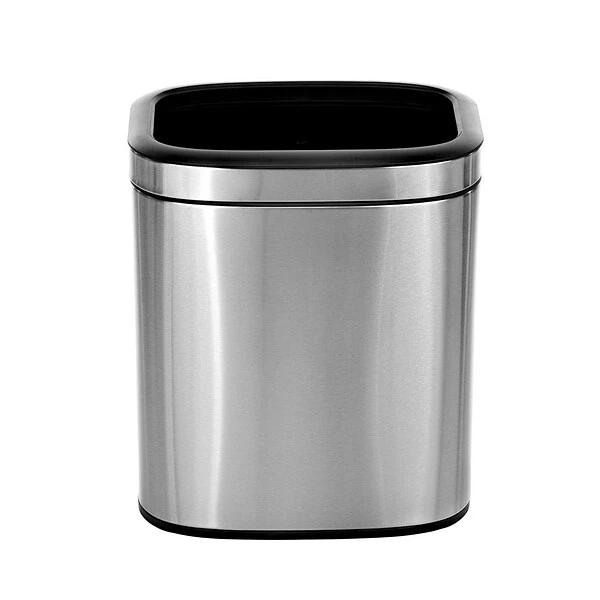 Alpine Industries Trash Can With Liner, 5.3 Gallon, Stainless Steel, Open Top (470-20L) 2 Alpine Industries Trash Can With Liner, 5.3 Gallon, Stainless Steel, Open Top (470-20L) - Image 2