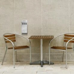 Alpine Industries Wall-Mounted Cigarette Disposal Tower, Outpost Outdoor Ashtray, Stainless Steel -Kleenex Shop sp151321891 s7