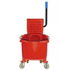 Alpine Industries 36 Qt. Mop Bucket With Side Press Wringer In Red 2 Pack -Kleenex Shop sp151322221 s7