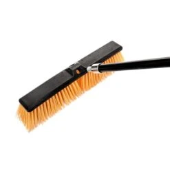 Alpine Industries 18" Yellow Rough Surface Push Broom, (2-Pack)
