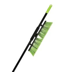 Alpine Industries 18" Green Multi-Surface Push Broom, (2-Pack)
