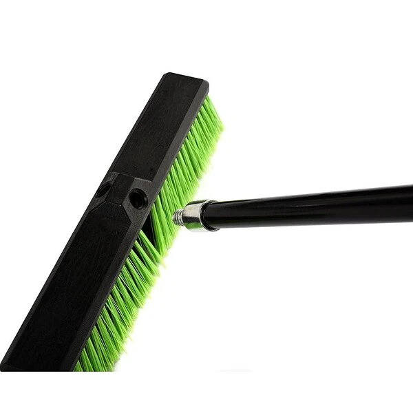 Alpine Industries 18" Green Multi-Surface Push Broom, (2-Pack) 2 Alpine Industries 18" Green Multi-Surface Push Broom, (2-Pack) - Image 2