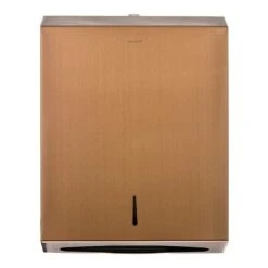 Alpine Industries Copper Brushed Stainless Steel C-Fold/Multi-Fold Paper Towel Dispenser 2 Pack