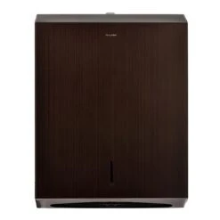 Alpine Industries Bronze Brushed Stainless Steel C-Fold/Multi-Fold Paper Towel Dispenser 2 Pack