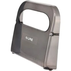 Alpine Industries Black Half-Fold Toilet Seat Cover Dispenser With 3 Pack Toilet Seat Covers