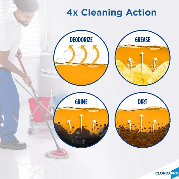 CloroxPro™ Pine-Sol® All Purpose Cleaner, Lemon Fresh,144 Ounces Each (Pack Of 3) (35419) (Package May Vary) 2 CloroxPro™ Pine-Sol® All Purpose Cleaner, Lemon Fresh,144 Ounces Each (Pack Of 3) (35419) (Package May Vary) - Image 2