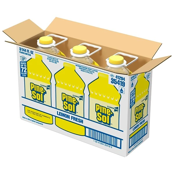 CloroxPro™ Pine-Sol® All Purpose Cleaner, Lemon Fresh,144 Ounces Each (Pack Of 3) (35419) (Package May Vary) 4 CloroxPro™ Pine-Sol® All Purpose Cleaner, Lemon Fresh,144 Ounces Each (Pack Of 3) (35419) (Package May Vary) - Image 4