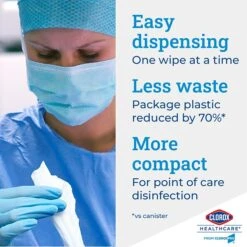 Clorox Healthcare Bleach Germicidal Wipes Refill, 110 Count Pouch (30359) -Kleenex Shop sp161840744 s7