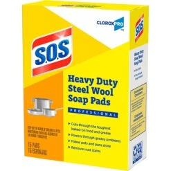 S.O.S Heavy Duty Steel Wool Soap Pads, 15/Box (88320) -Kleenex Shop sp161841032 s7