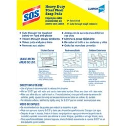 S.O.S Heavy Duty Steel Wool Soap Pads, 15/Box (88320) -Kleenex Shop sp161841033 s7