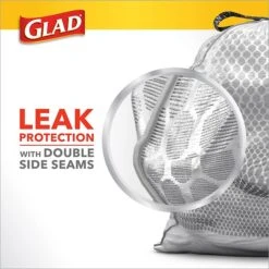 Glad® ForceFlex Tall Kitchen Drawstring Trash Bags – 13 Gallon White Trash Bag, Unscented , 120 Count Each (78564)