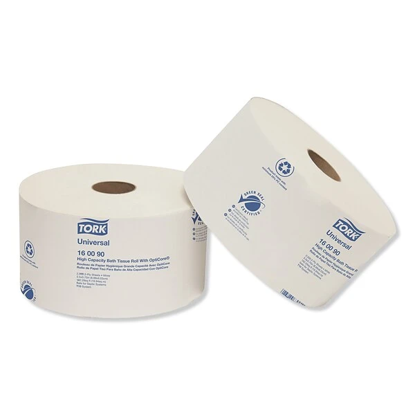 Tork® Universal High Capacity Bath Tissue W/OptiCore, Septic Safe, 2-Ply, White, 2000 Sheets/Roll, 12 Rolls/Carton 1 Tork® Universal High Capacity Bath Tissue W/OptiCore, Septic Safe, 2-Ply, White, 2000 Sheets/Roll, 12 Rolls/Carton