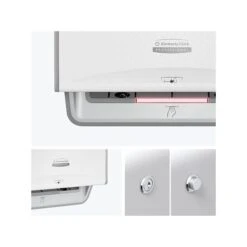 Kimberly-Clark Professional ICON Automatic Roll Towel Dispenser With Faceplate, White Mosaic/Brushed Gray (58710)