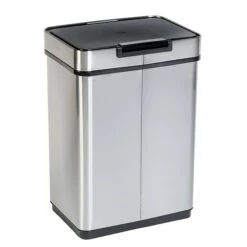 Honey-Can-Do Motion Sensor Steel Indoor Trash Can With Automatic Lid, 13.2 Gallon, Silver (TRS-08414) -Kleenex Shop sp164050848 s7