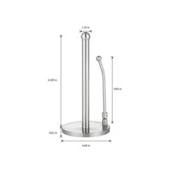 Alpine Industries Tension Arm Stainless Steel Kitchen Paper Towel Holder -Kleenex Shop sp165401678 s7