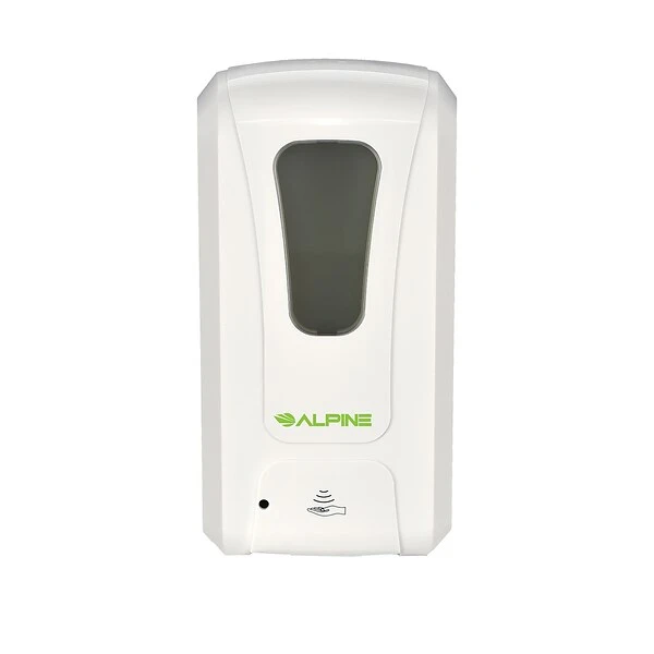 Alpine Industries Wall Mount Automatic Foam Hand Sanitizer And Soap Dispenser With Floor Stand, 40 Oz, White 2 Alpine Industries Wall Mount Automatic Foam Hand Sanitizer And Soap Dispenser With Floor Stand, 40 Oz, White - Image 2