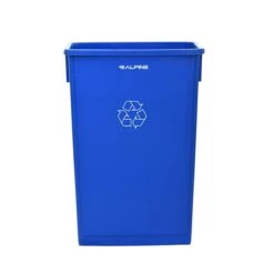 Alpine Industries Recycling Container And Drop Slot Lid, Blue (477-R-BLU-PKG1)