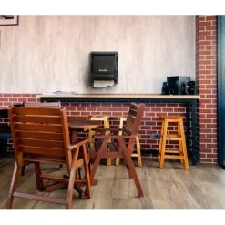 Alpine Industries Transparent Black Manual Lever Paper Towel Dispenser