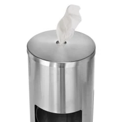 Alpine Industries Universal Floor Stand Hand Sanitizer Dispenser, Stainless Steel (ALP4777)