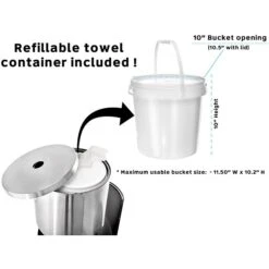 Alpine Industries Universal Floor Stand Hand Sanitizer Dispenser, Stainless Steel (ALP4777) -Kleenex Shop sp167909858 s7