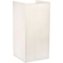 Alpine Industries 40 Gal. White Wood Commercial Tray Top Waste Enclosure Trash Receptacle 2 Pack (476-WHI-2PK)
