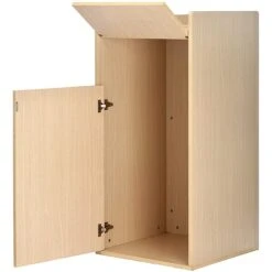 Alpine Industries 40 Gal. Oak Finish Wood Commercial Tray Top Waste Enclosure Trash Receptacle 2 Pack (476-MEO-2PK) -Kleenex Shop sp169103571 s7