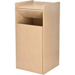 Alpine Industries 40 Gal. Oak Finish Wood Commercial Tray Top Waste Enclosure Trash Receptacle 2 Pack (476-MEO-2PK) -Kleenex Shop sp169103573 s7